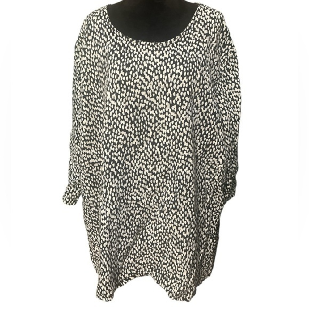 BRYN WALKER Linen Tunic Top  2X